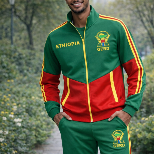Ethiopia GERD Premium Tracksuit – Habesha Athletics Clothing for Men, Women & Kids