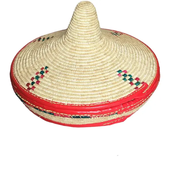 Kibeb መሶብ Ethiopia Mesob Basket -Injera & Bread Serving Basket (15″-17″) | Ethiopian/Eritrean Basket for Serving & Decor.
