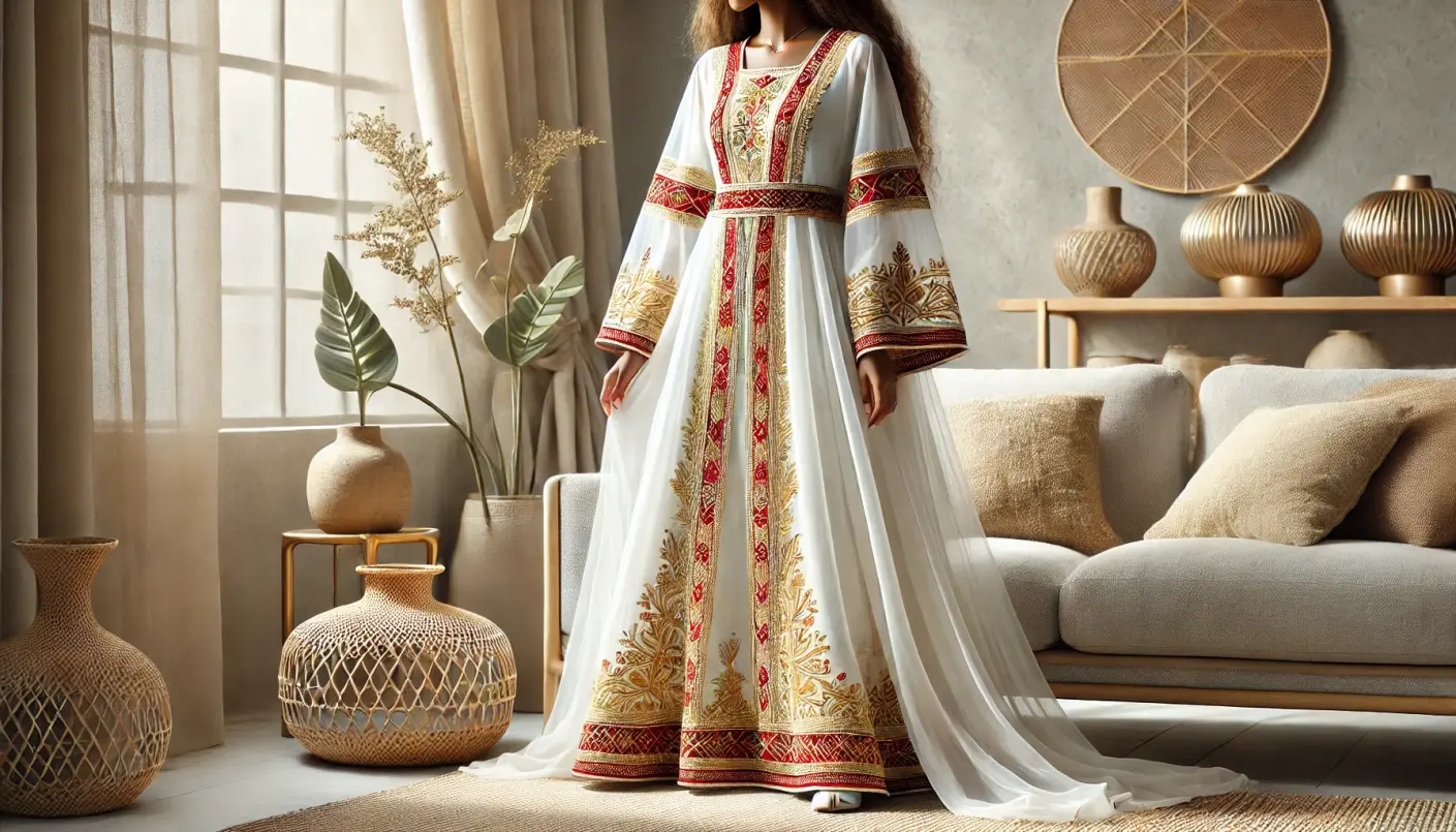 Buy Habesha Kemis Online – Elegant Ethiopian Traditional Dress