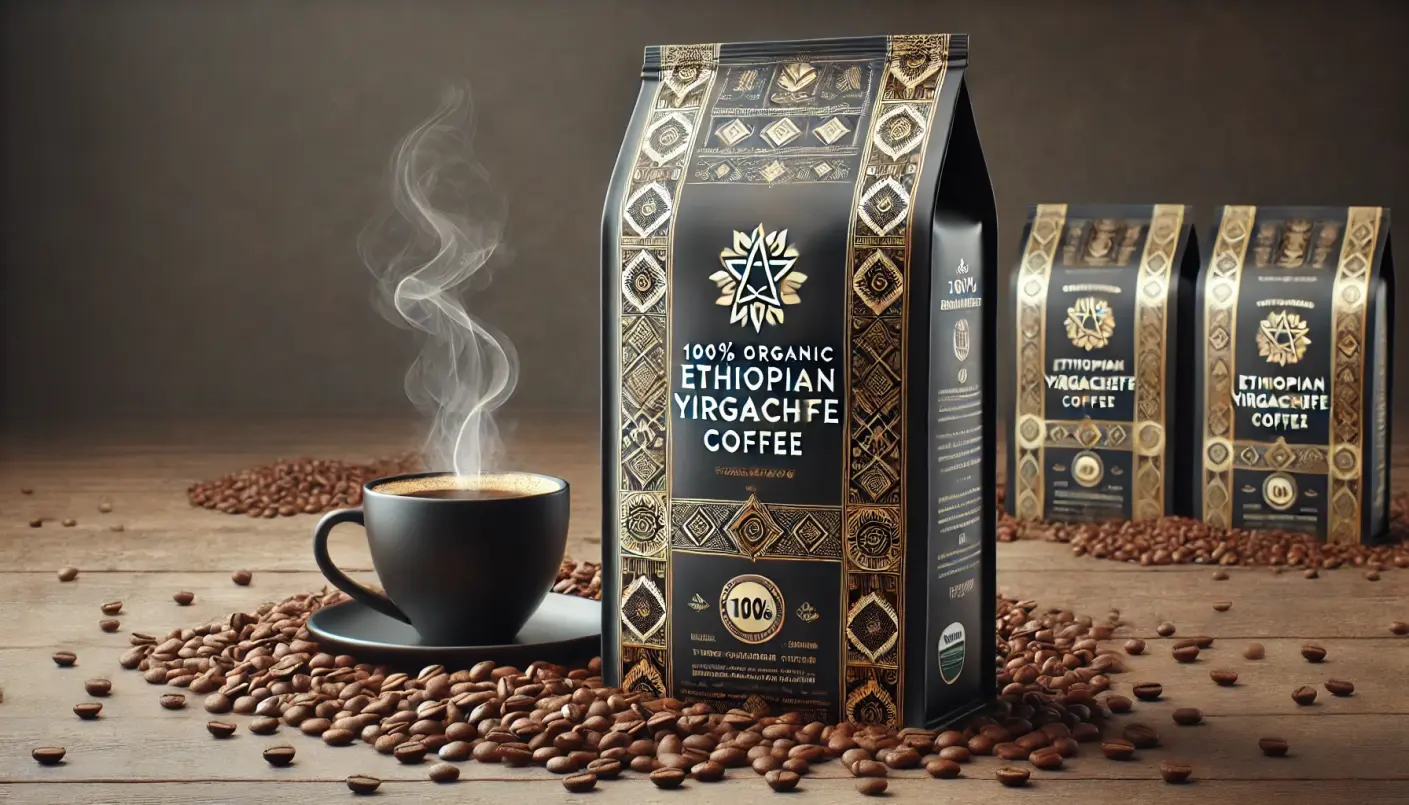 Ethiopian Yirgacheffe Coffee – 100% Organic Arabica Beans | Kibeb