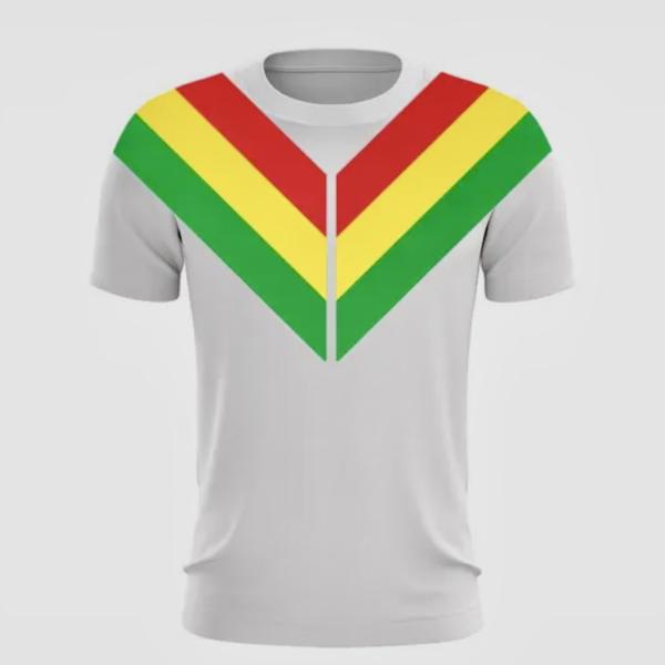 Ethiopian Flag V-Stripe T-Shirt | Modern Habesha Cultural Design – Ethio Art & Craft Studio