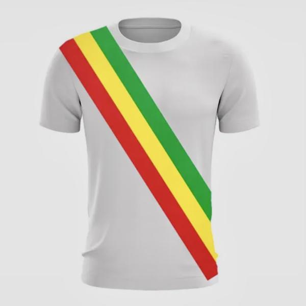 Ethiopian Flag Stripe T-Shirt | Minimalist Habesha Custom Shirt – Ethio Art & Craft Studio